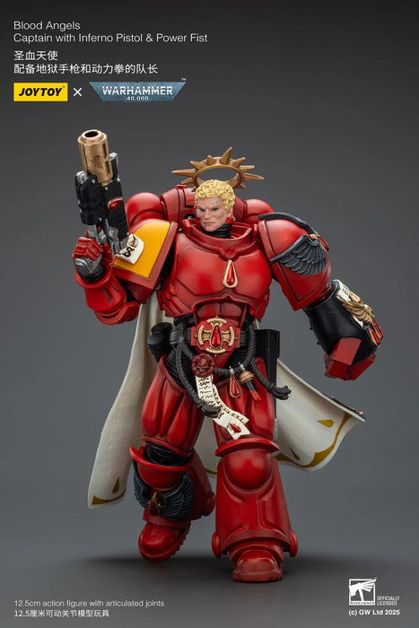 Blood Angels Captain with Heavy Bolt Pistol & Power Sword | 1/18 Scale Action Figure | JOY TOY