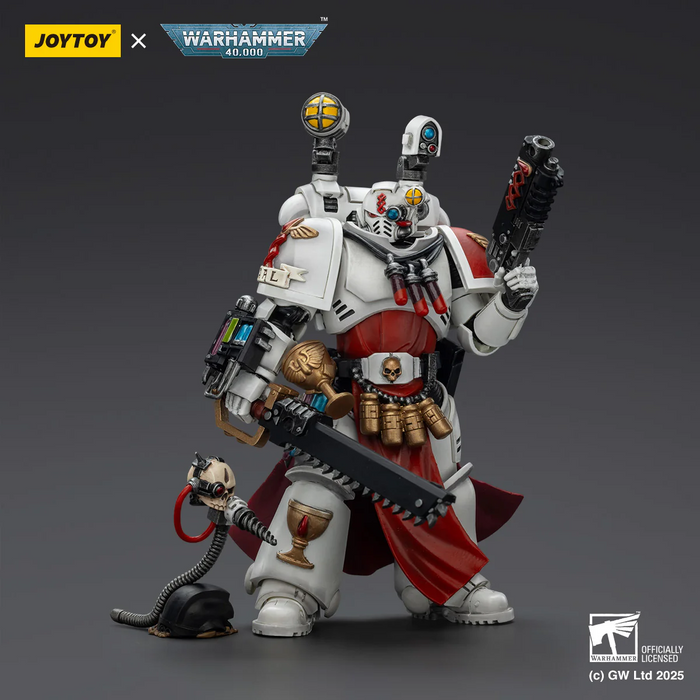 Blood Angels Sanguinary Priest with Heavy bolt pistol, chainsword and narthecium | 1/18 Scale Action Figure | JOY TOY