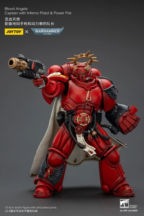 Blood Angels Captain with Heavy Bolt Pistol & Power Sword | 1/18 Scale Action Figure | JOY TOY
