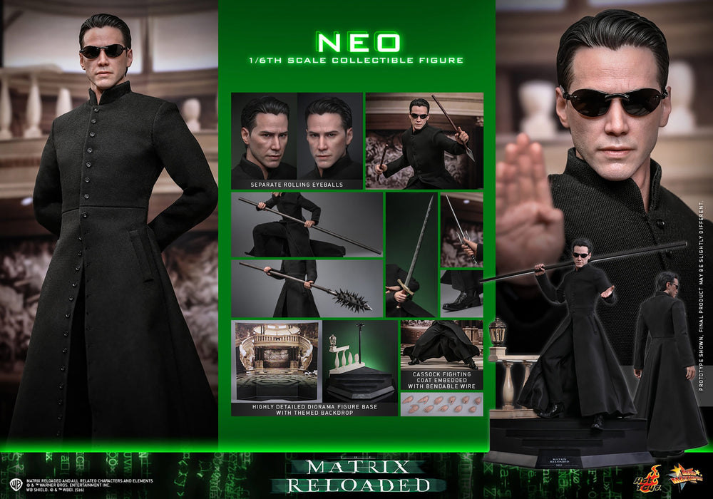 [PREORDER] Neo (Matrix Reloaded) MMS868 | Sixth Scale Action Figure | Hot Toys