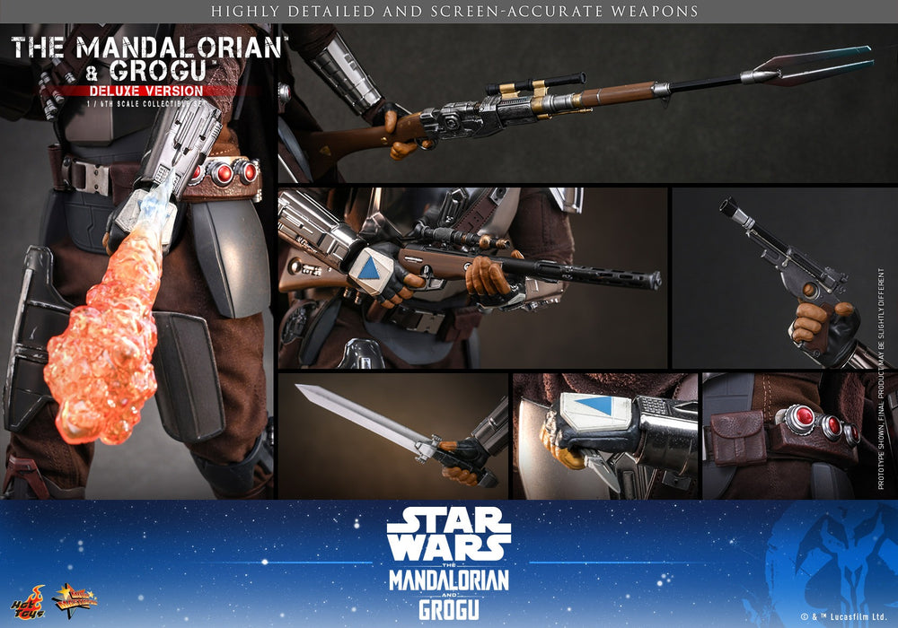 [PREORDER] The Mandalorian™ and Grogu™ (Deluxe Version) MMS872 | Sixth Scale Figure | Hot Toys