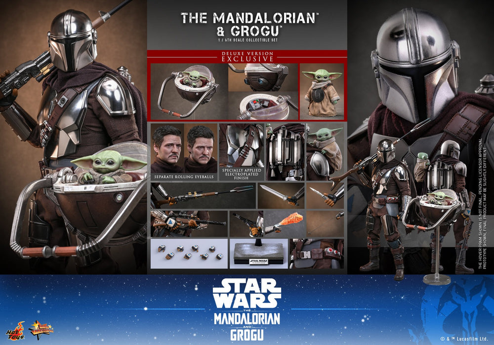 [PREORDER] The Mandalorian™ and Grogu™ (Deluxe Version) MMS872 | Sixth Scale Figure | Hot Toys