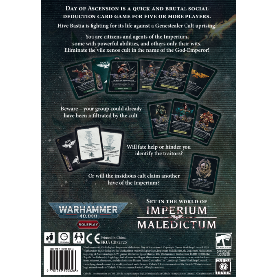 WARHAMMER 40K DAY OF ASCENSION CARD GAME | BOARD GAME | CUBICLE 7 GAMES