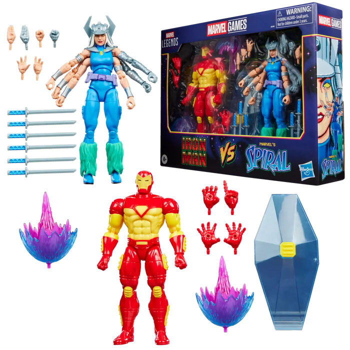 [PREORDER] Marvel Legends Series Marvel Games Iron Man vs Marvel’s Spiral | Action Figures | Hasbro