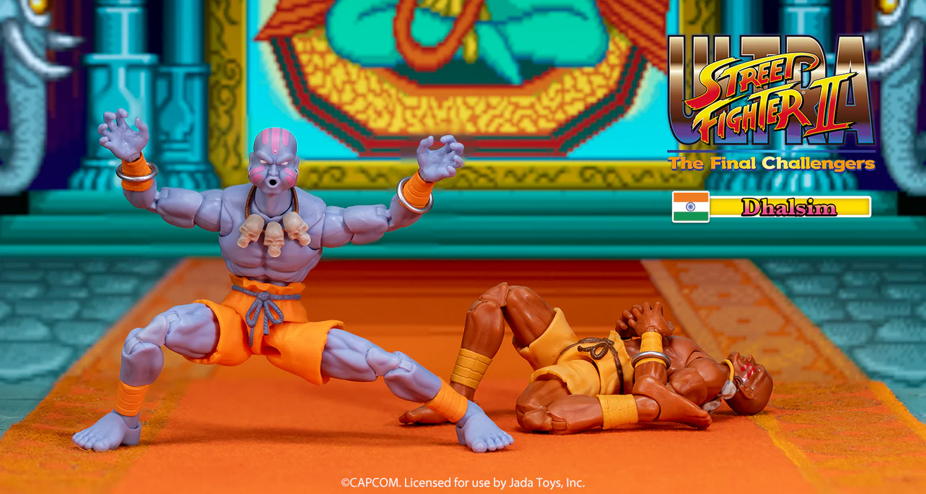 Ultra Street Fighter II Dhalsim 1/12 Scale Action Figure Deluxe Player 2 (Exclusive) | Jada Toys