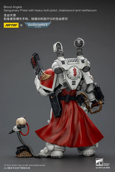Blood Angels Sanguinary Priest with Heavy bolt pistol, chainsword and narthecium | 1/18 Scale Action Figure | JOY TOY