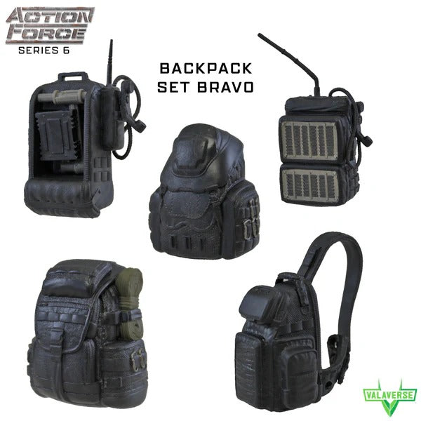 Backpack Set (Various: Alpha, Bravo, Charlie) | Action Figure | Valaverse