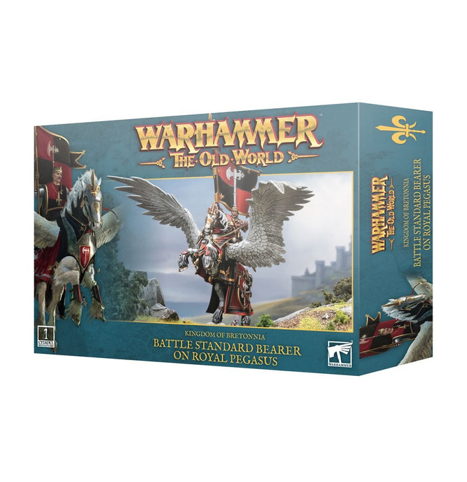 Battle Standard Bearer On Royal Pegasus | Kingdom Of Bretonnia | Warhammer: The Old World
