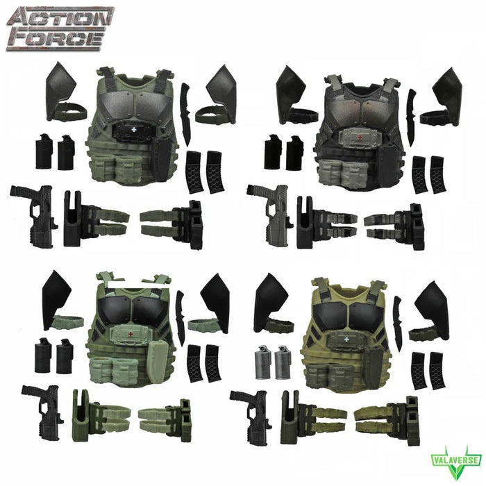 Tactical Field Gear Tin Set | 1/12 Scale Action Figure Accessories | Valaverse
