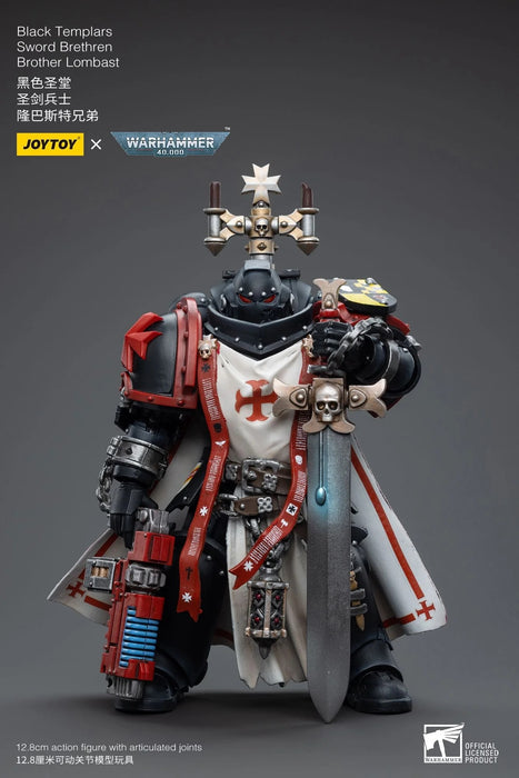 Black Templars Sword Brethren Brother Lombast - Warhammer 40K Action Figure (JOYTOY)