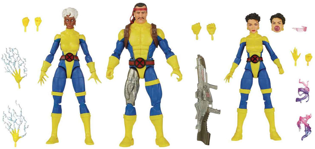 Marvel Legends X-Men 6 Inch Action Figure 3-Pack Series - Storm - Forge - Jubilee