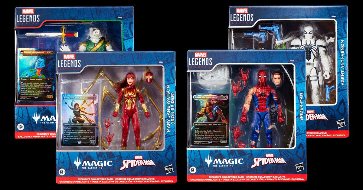 Spider-Man Marvel Legends Magic: The Gathering 6-Inch Action Figure and Card (MTG)