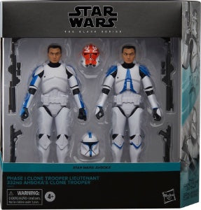 Star Wars Black Series Phase I Clone Trooper Lieutenant & 332nd Ahsoka's Clone Trooper (Exclusive) | Action Figure | Hasbro