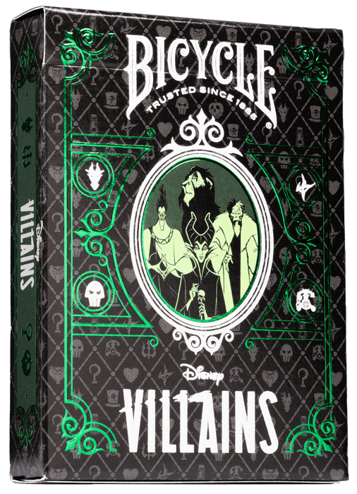Bicycle Playing Cards: Disney Villains (Green)