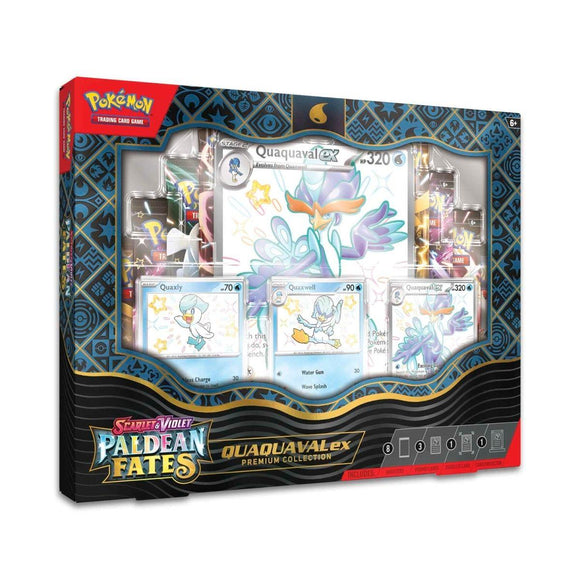 Pokemon Scarlet & Violet: Paldean Fates Quaquval EX Premium Collection