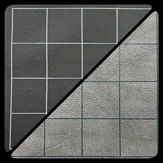Reversible Battlemat 1'' Squares Black-Grey (23.5" x 26")