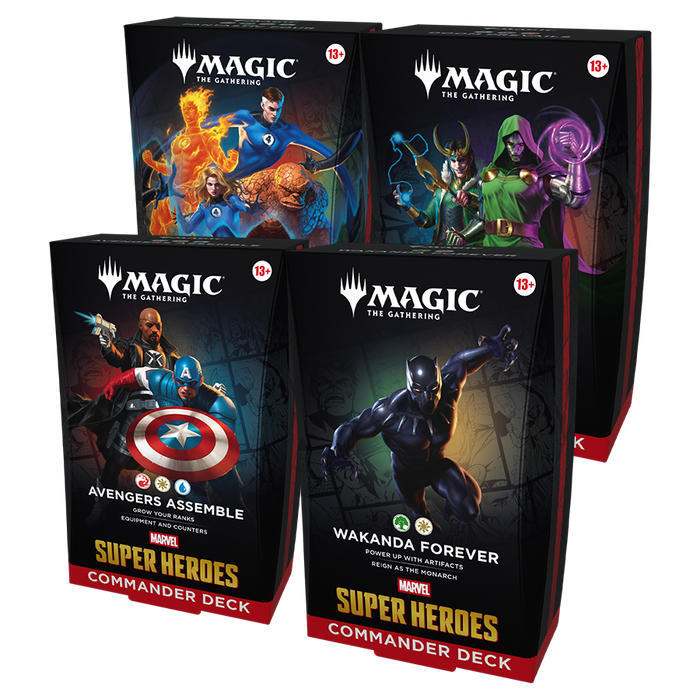 [PREORDER] Commander Decks (Set of 4) | Marvel Super Heroes | Magic the Gathering TCG