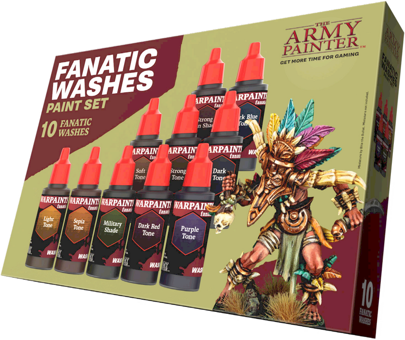WARPAINTS: FANATIC WASHES PAINT SET (Army Painter Paint Set)