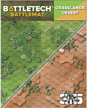 BATTLETECH BATTLE MAT DESERT/GRASSLANDS A