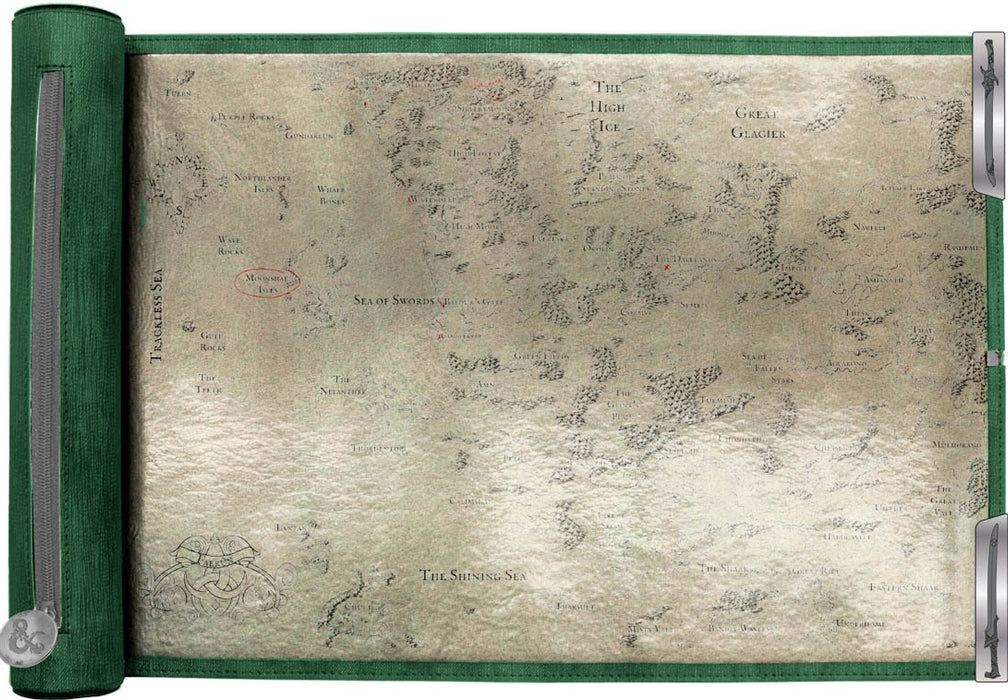 DND ARTIFACTS ACROSS ETERNITIES: DRIZZT & THE FORGOTTEN REALMS PREMIUM MAP | DICE TOWER | Ultra Pro