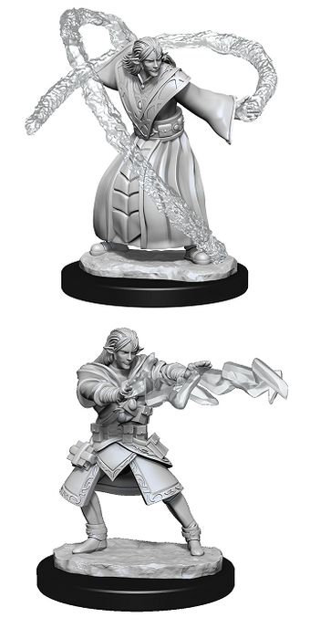 DND UNPAINTED MINIS WV13 ELF WIZARD MALE