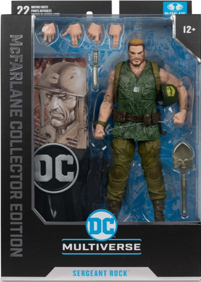 DC MCFARLANE COLLECTOR EDITION 7" WV5 - #14 SGT ROCK (DC CLASSIC)