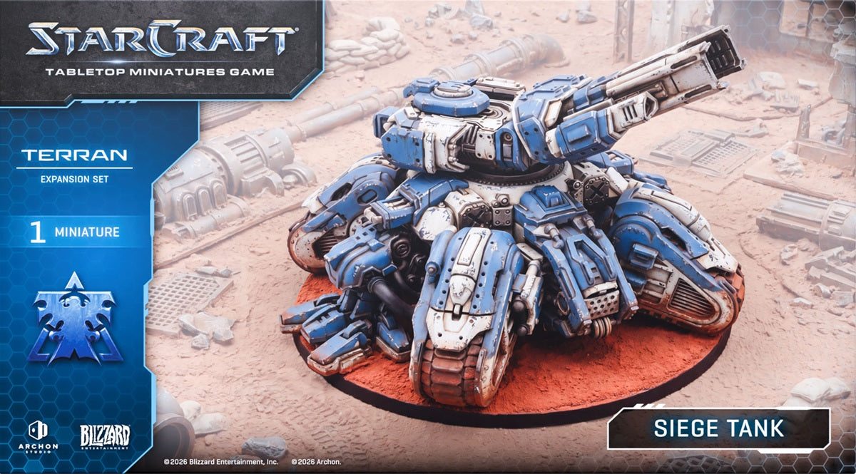 [PREORDER] STARCRAFT TERRAN SIEGE TANK EXPANSION SET | Miniature Game | Archon Studios