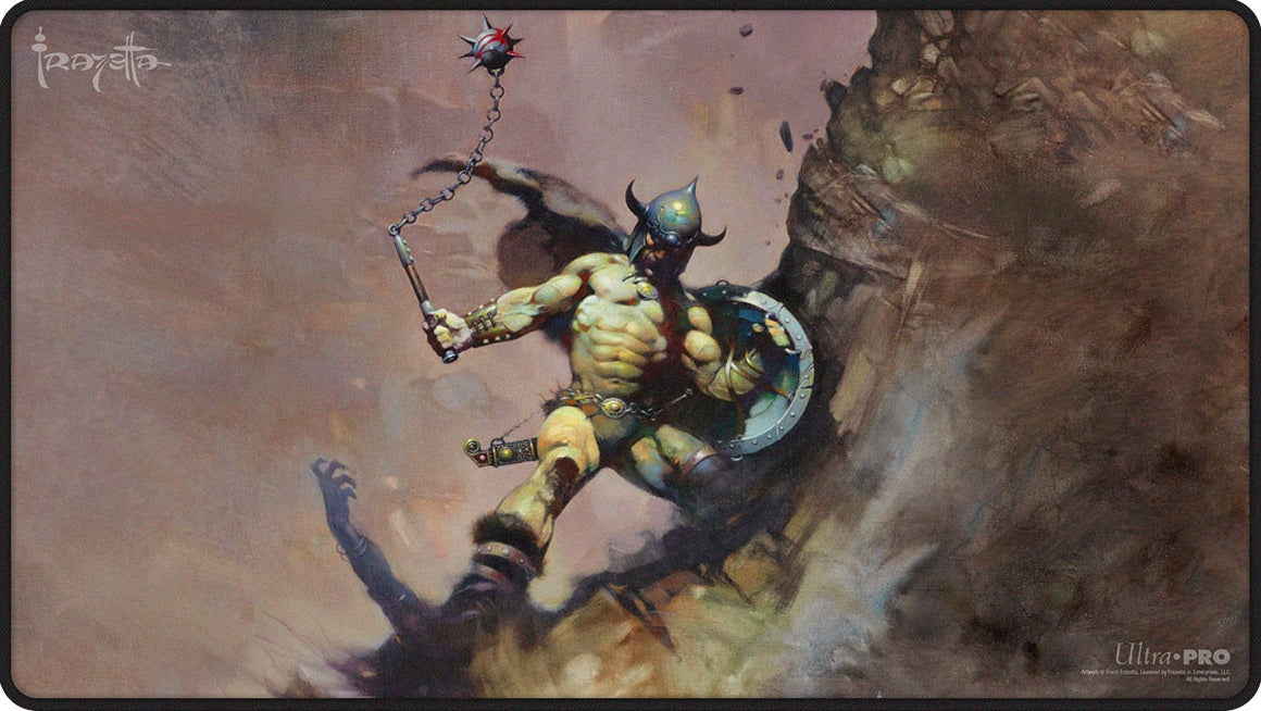 Frank Frazetta Warrior with Ball and Chain | Playmat | Ultra PRO