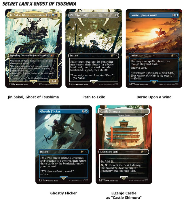 [PREORDER] Secret Lair Playstation Super Drop Ghosts of Tsushima: Shadow Samurai | Magic the Gathering | Non-Foil