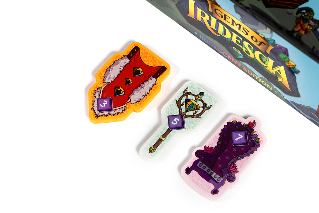 Gems of Iridescia | Boardgame | Deluxe Iridescent Edition