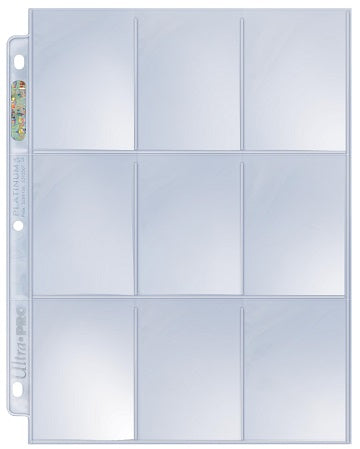 9 Pocket Card Pages | Ultra PRO Platinum Series | Box of 100