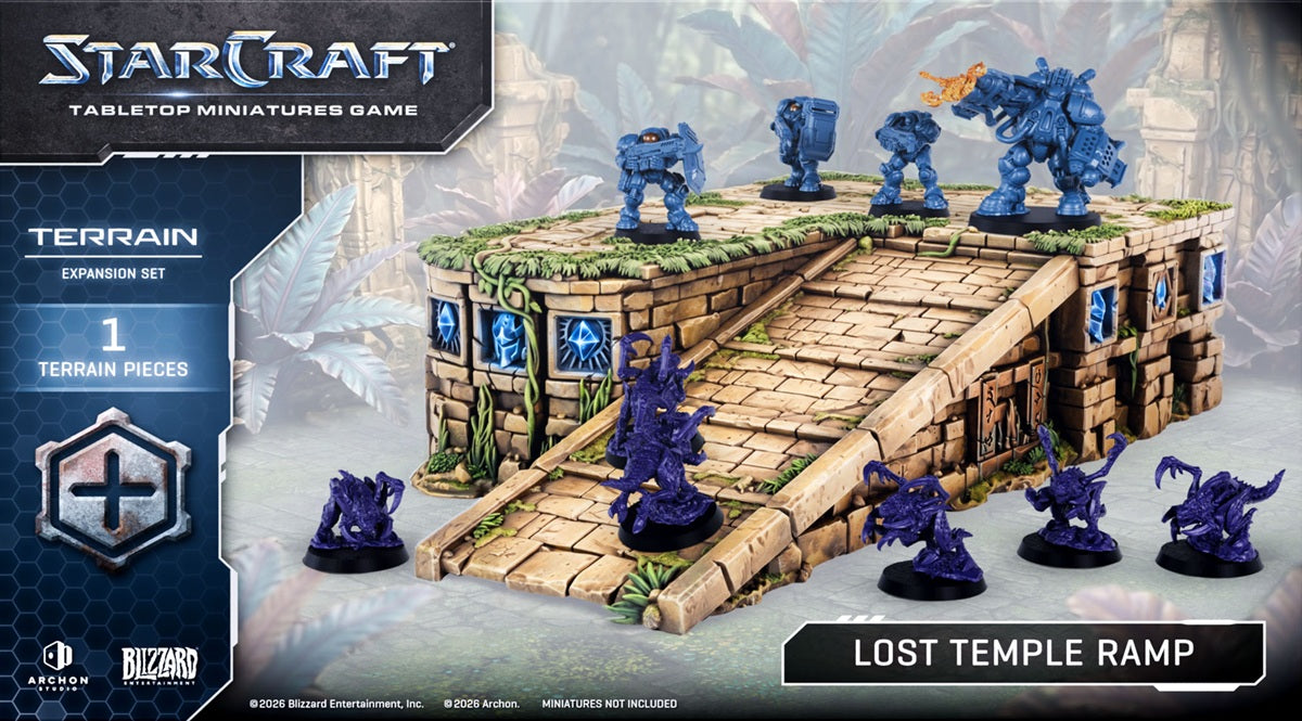 [PREORDER] STARCRAFT TERRAIN LOST TEMPLE RAMP EXPANSION SET | Miniature Game | Archon Studios