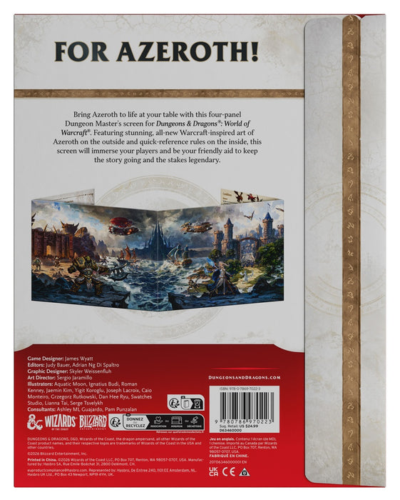 [PREORDER] DM Screen | World of Warcraft | Dungeons & Dragons RPG