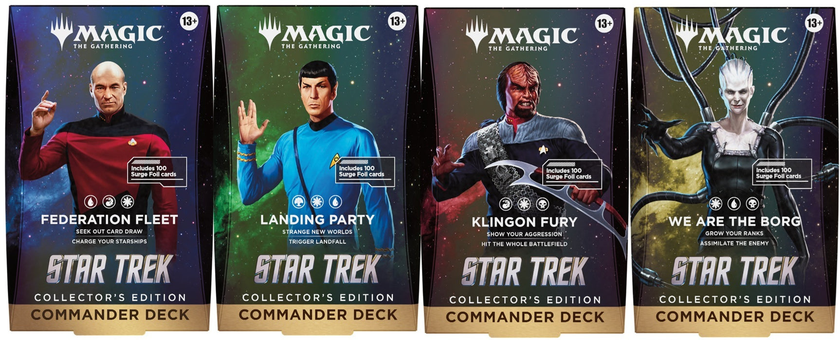 [PREORDER] Collector Commander Deck Set of 4 | Star Trek | Magic the Gathering TCG