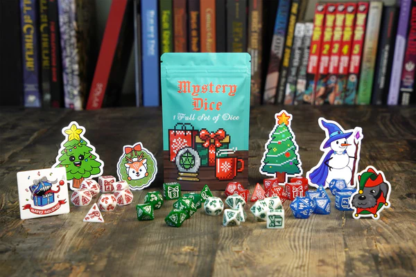 Holiday Mystery Dice Set | Dungeons & Dragons RPG | 1985 Games