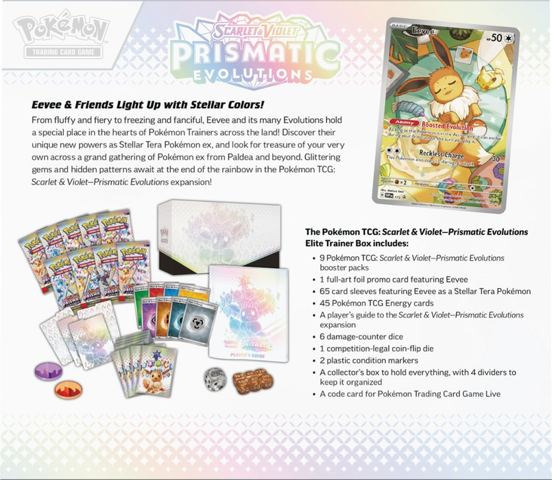 Elite Trainer Box | SV8.5 Prismatic Evolutions | Pokemon TCG