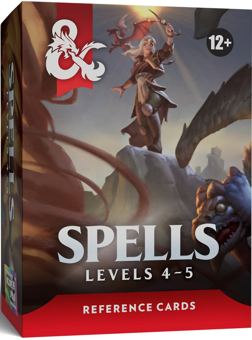 [PREORDER] Reference Cards Spells 3 | Levels 4-5 | Dungeons & Dragons RPG