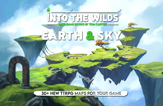 Earth & Sky | Into the Wilds Extraplanar Battlemap Books | Role Playing Games