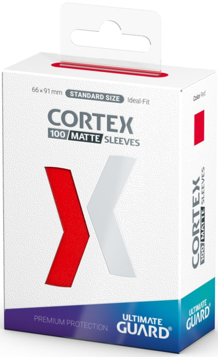 UG SLEEVES CORTEX STD MATTE RED 100CT