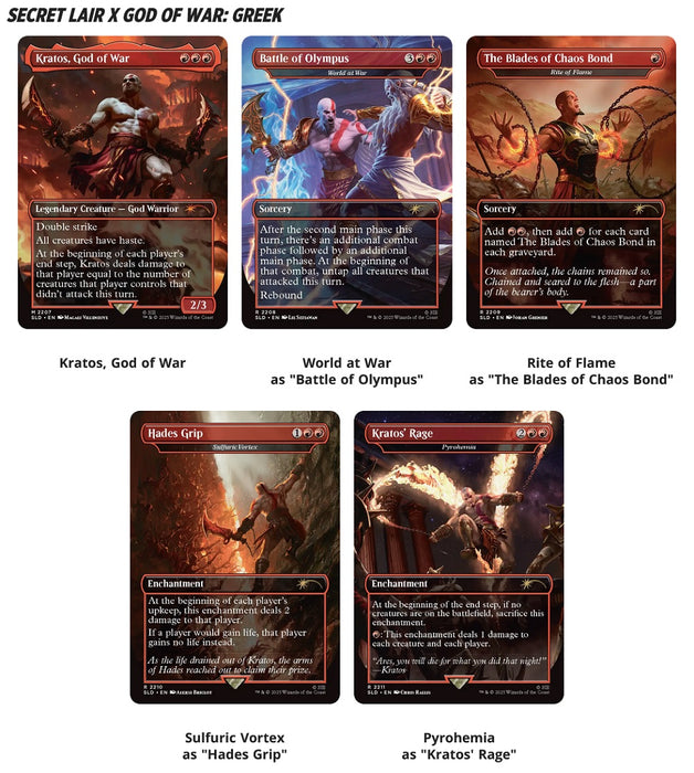 [PREORDER] Secret Lair Playstation Super Drop God of War: Vengeance | Magic the Gathering | Non-Foil