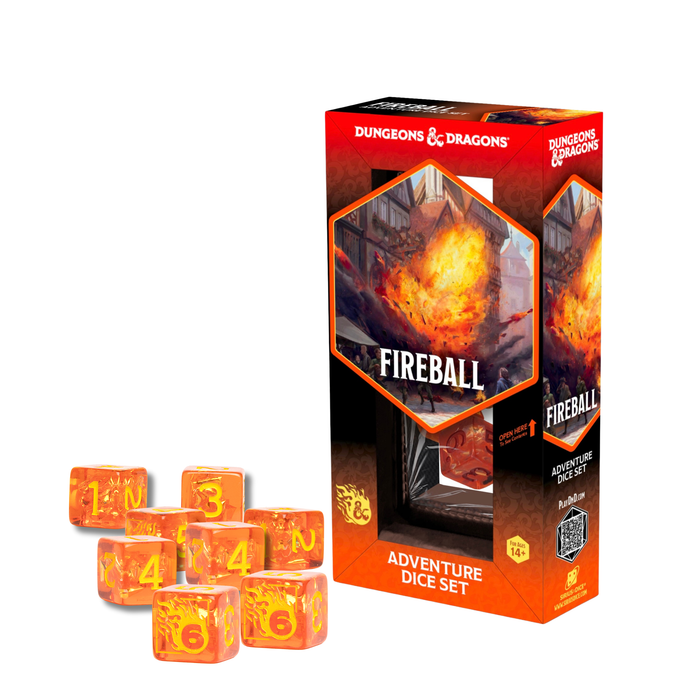 Fireball | Dungeons & Dragons RPG Adventure Dice Set | Sirius Dice