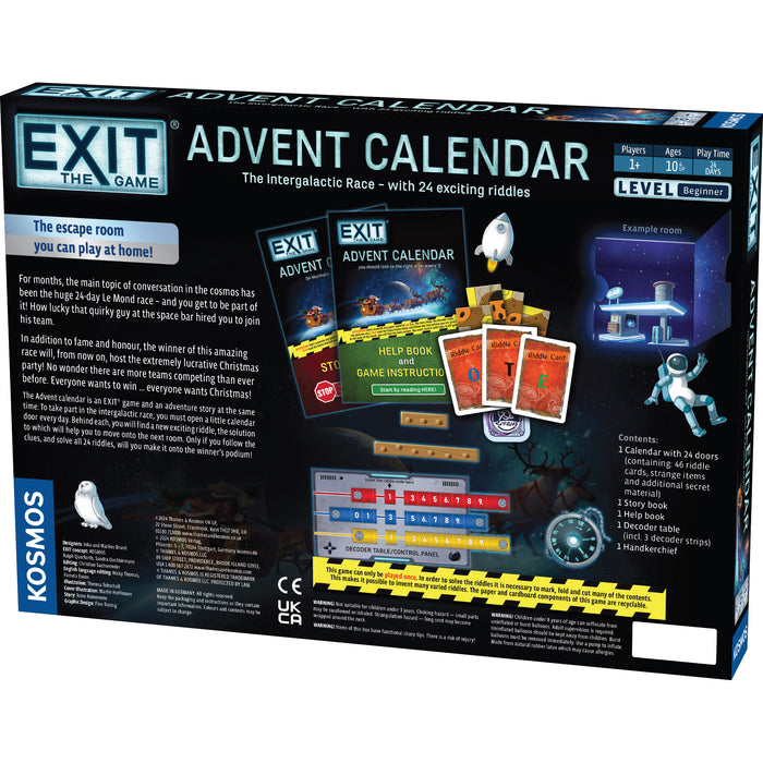 EXIT: ADVENT CALENDAR THE INTERGALACTIC RACE