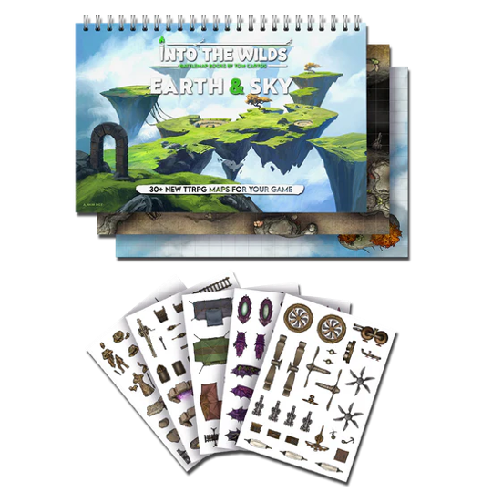 Earth & Sky | Into the Wilds Extraplanar Battlemap Books | Role Playing Games