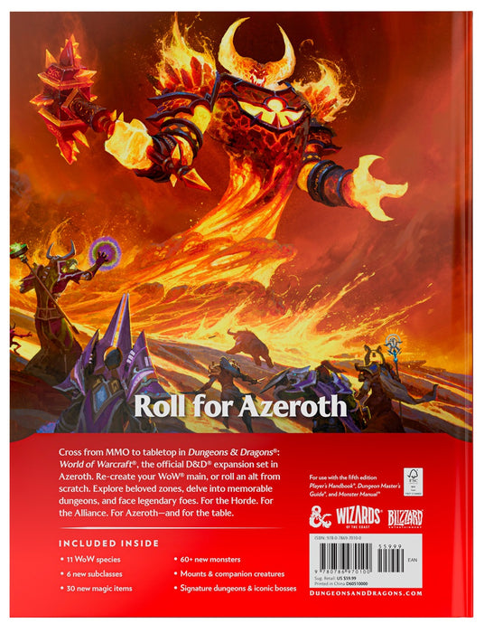[PREORDER] World of Warcraft Gameplay Expansion | Regular Cover | Dungeons & Dragons RPG