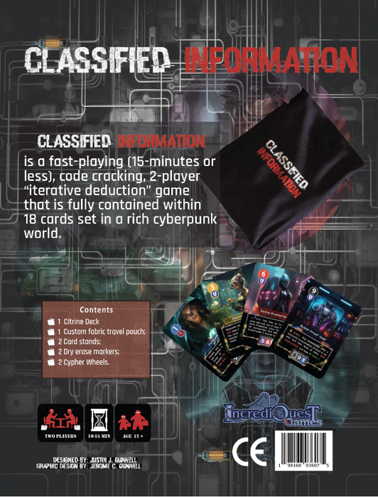 [PREORDER] CLASSIFIED INFORMATION (CLAMSHELL)