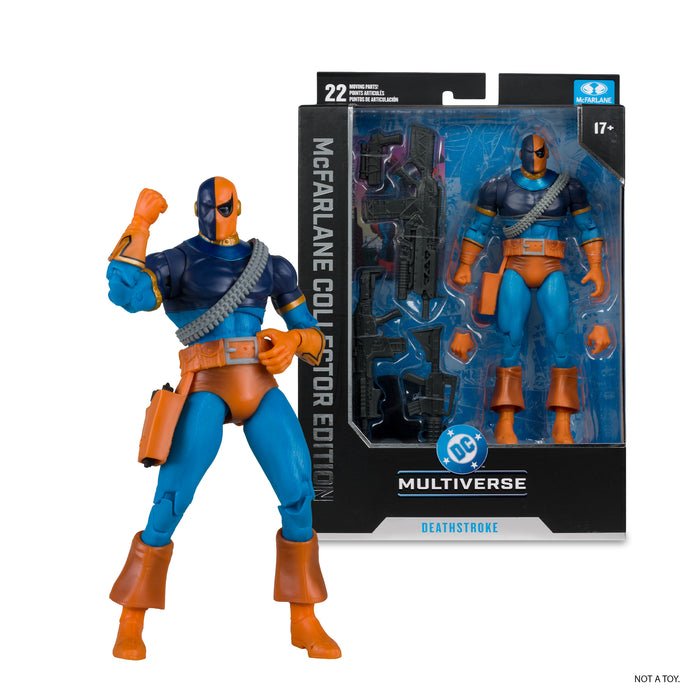 DC MCFARLANE COLLECTOR EDITION 7" WV12 - #46 DEATHSTROKE (CLASSIC)