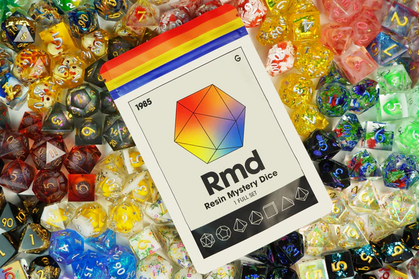 Sharp Edge Resin Mystery Dice | Dungeons & Dragons RPG | 1985 Games