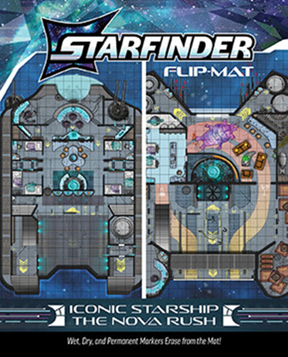 Flip Mat | Iconic Starship Nova Rush | Starfinder RPG