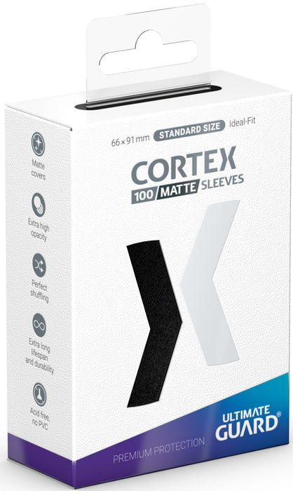 UG SLEEVES CORTEX STD MATTE BLACK 100CT