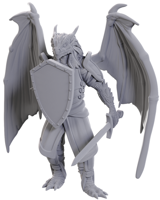 DND UNPAINTED MINIS WV25 DRAGONBORN OF BAHAMUT